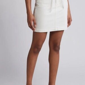 Hidden Jeans Elegant White Denim Skirt